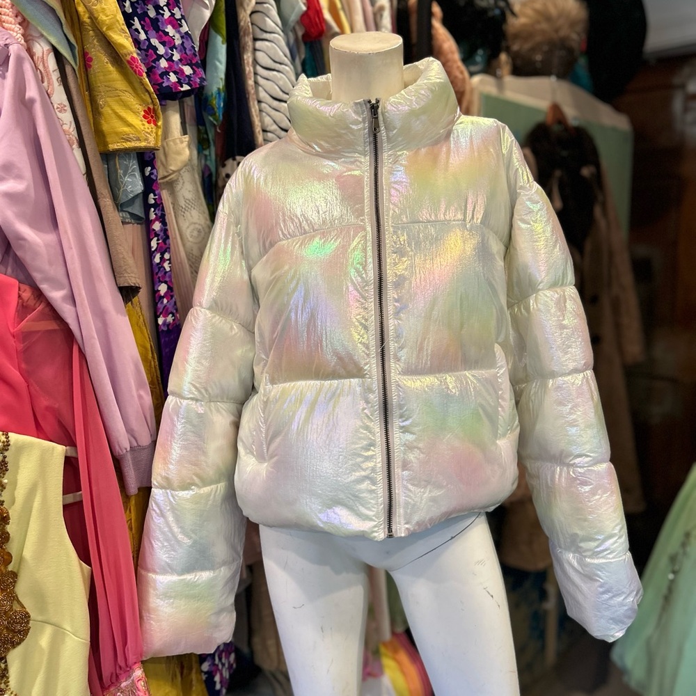 Iridescent Cloud Puffer Jacket - image 3